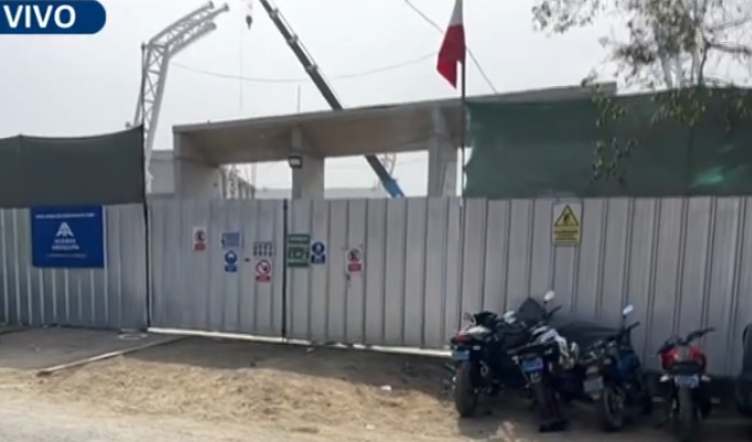 Terror en SJL: disparan contra colegio en reconstrucción y bala perdida hiere a vigilante