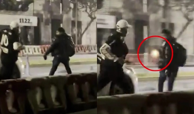 Nuevo video revela más disparos del suboficial Luis Magallanes: lo acusan de herir a otro manifestante