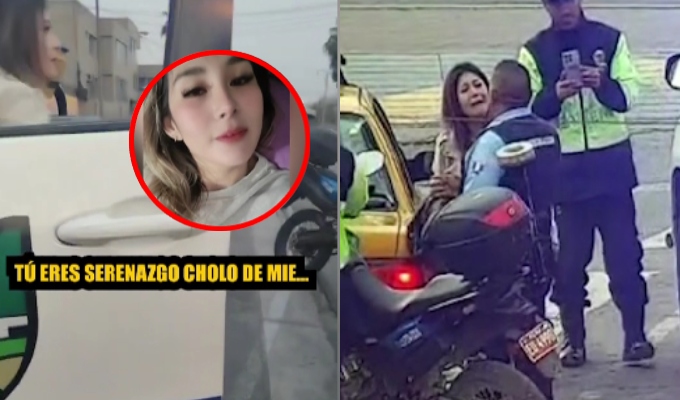Les escupió y abofeteó: mujer fuera de control agrede a serenos tras negarse a pagar taxi