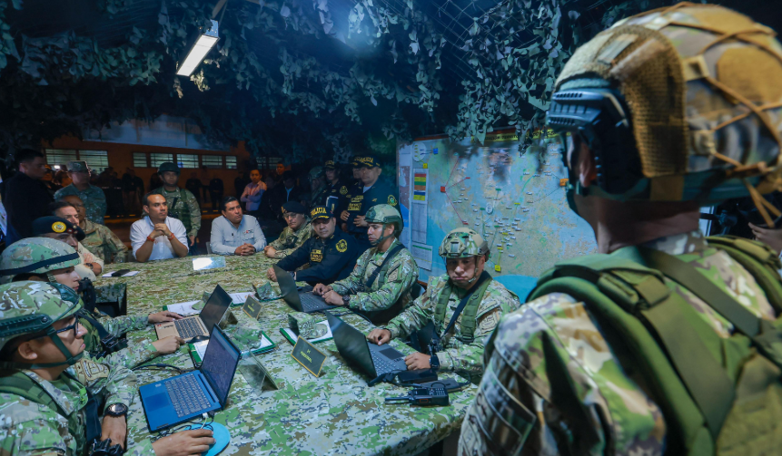 Instalan puesto de comando unificado para reforzar seguridad en Mesa Redonda y Mercado Central