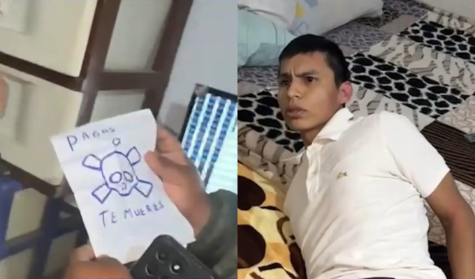 Detienen a sujeto con mensaje extorsivo y explosivo en vivienda de SMP