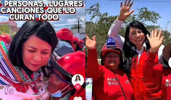 Denuncian que precandidata a vicepresidencia en plancha de Acuña usa fondos públicos para promocionarse