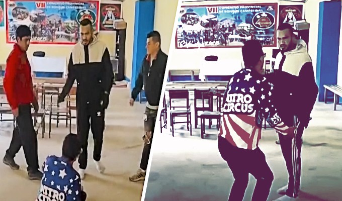 Ronderos de Cajamarca castigan y expulsan a tres colombianos por extorsión y “gota a gota”