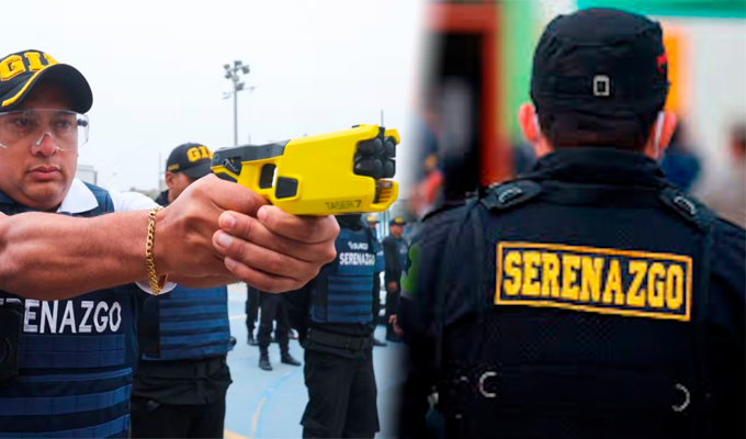 Cámaras y electrochoques: Serenos podrán usar pistolas eléctricas con control visual obligatorio