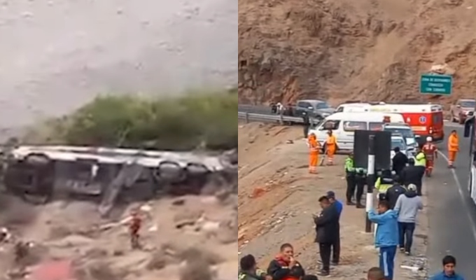 Bus interprovincial cae a abismo tras choque en Arequipa: habrían más de 30 muertos y 17 heridos