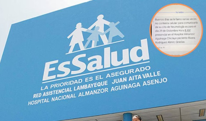 EsSalud cita por error a paciente fallecido hace cuatro meses: entidad asegura que fue una “falla del sistema”
