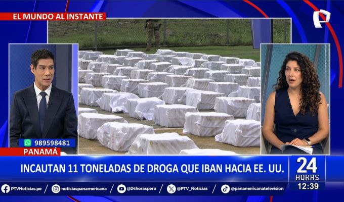 Panamá: Incautan 11 toneladas de droga que iba hacia Estados Unidos