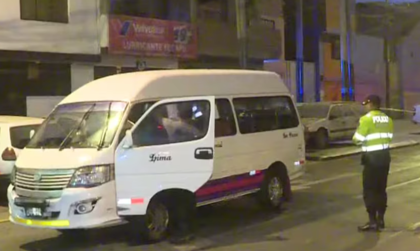 Callao: cámara capta momento exacto de asesinato de conductor de combi