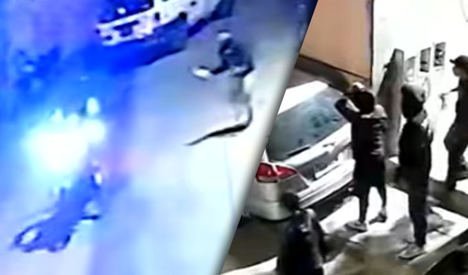 Sereno motorizado es atacado con ladrillos por presuntos barristas en Independencia