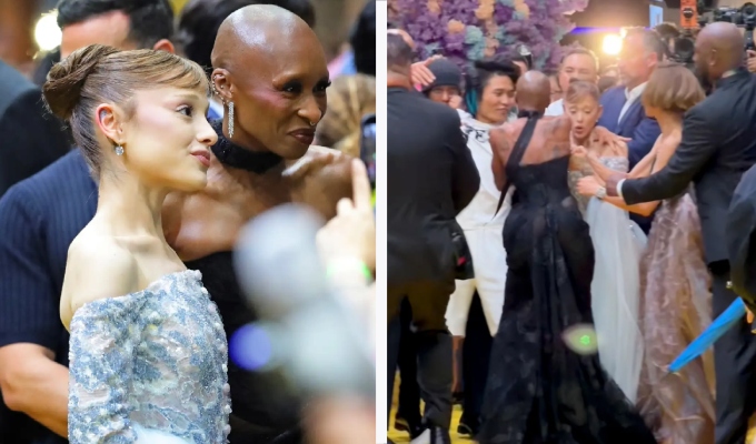 Ariana Grande es atacada por un fan en el estreno de Wicked en Singapur