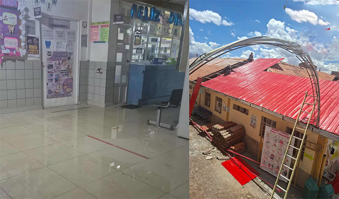 Huancayo: centro de Salud sigue funcionando pese a grave deterioro de sus instalaciones