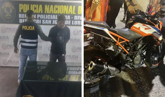 Golpean y desnudan a ladrón en SJL: fue descubierto cuando intentaba llevarse una motocicleta