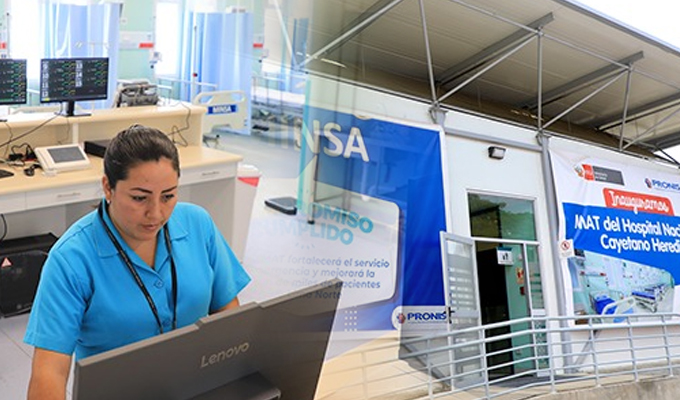 Minsa inauguró Módulo de Atención Temporal en el Hospital Cayetano Heredia para fortalecer el servicio de emergencias