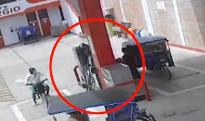 Delincuentes armados asaltan a trabajadores de grifo a plena luz del día en Piura