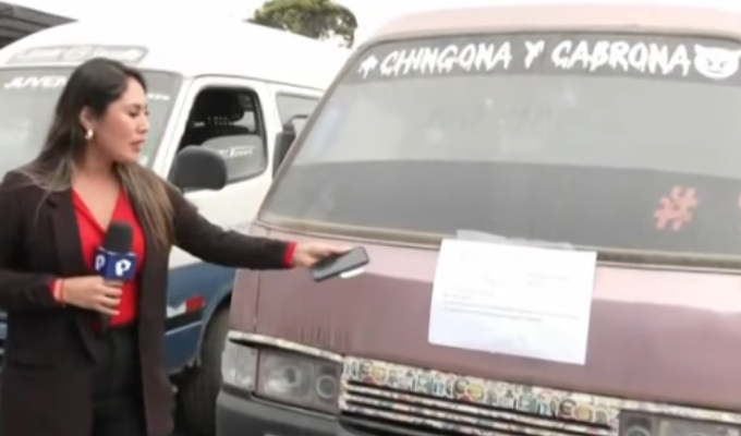 Llevan al depósito a “Chingona y Cabrona”: combi tenía más de S/ 80 mil en multas