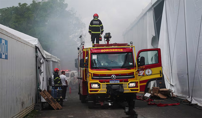 COP30: incendio obliga a desalojar pabellón central de la cumbre del clima de Brasil