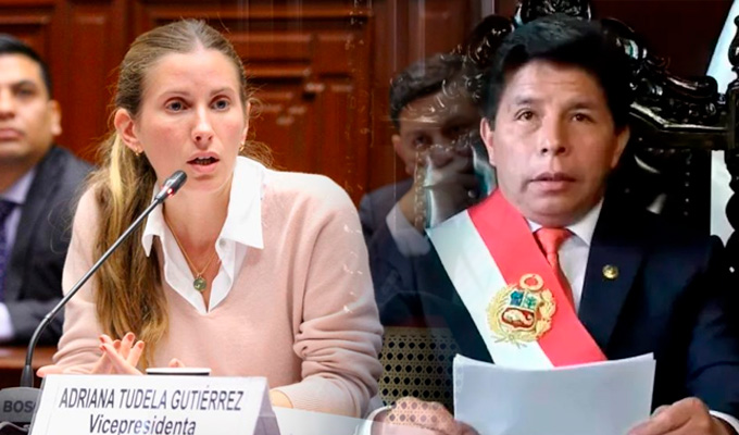 Adriana Tudela exige inhabilitación para Pedro Castillo por golpe de Estado en 2022