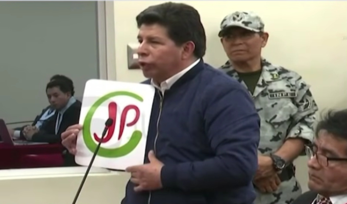 Pedro Castillo hace campaña política durante juicio oral: “Junto con el pueblo”