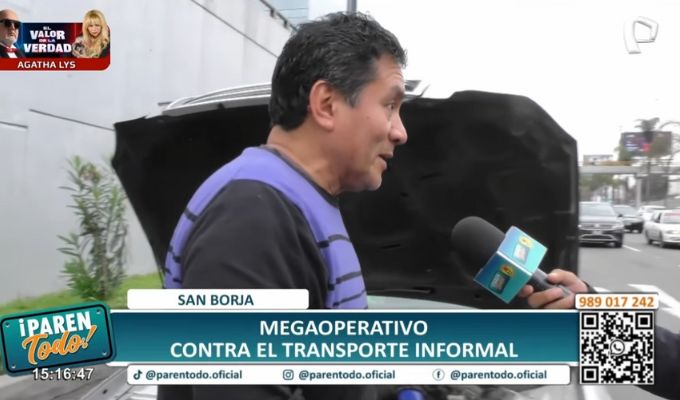 "No me hagas maldecirte a ti y a tus hijos": Taxista informal amenaza a reportero durante operativo