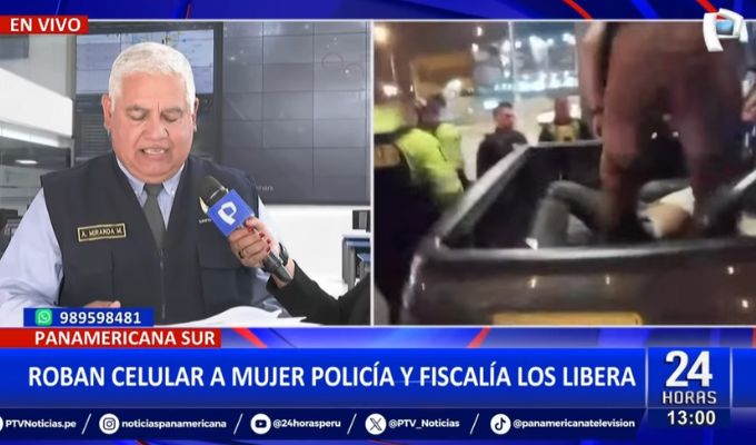 Fiscalía libera a delincuentes que robaron celular a mujer policía