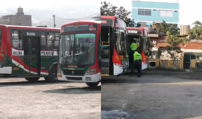 Envían amenaza extorsiva a línea "Santa Catalina": Buses circulan con policías a bordo