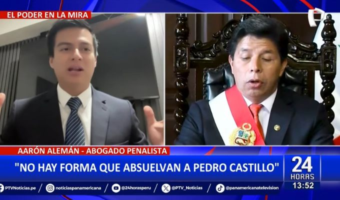 Aarón Alemán sobre Pedro Castillo: "No hay forma de que pueda ser absuelto"