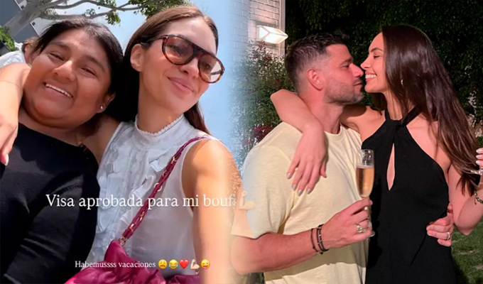 Natalie Vértiz celebra con su nana que obtuvo la visa y anuncia viaje a EE. UU.