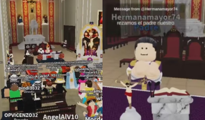 Iglesia de Chiclayo sorprende al abrir su propia misa en Roblox y se vuelve viral