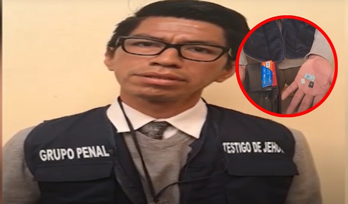 Intervienen a agente pastoral que intentó ingresar chips y una micro SD al penal de Lurigancho