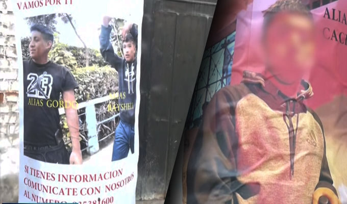 Aparecen afiches con rostros de presuntos extorsionadores en postes de SJL