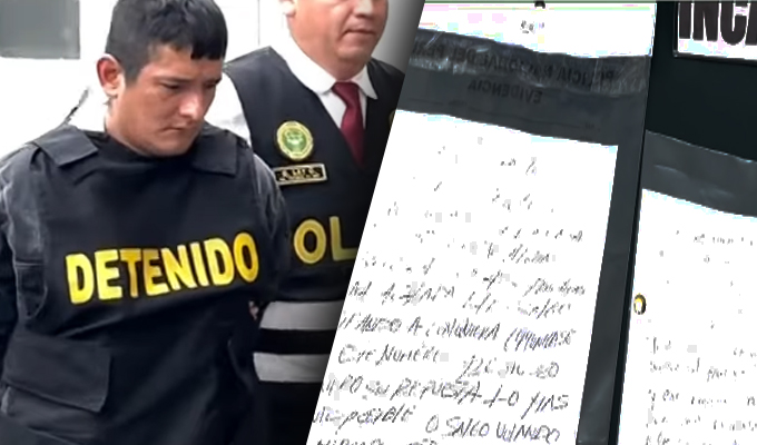 Cae sujeto acusado de dejar cartas extorsivas en mercados de SJL