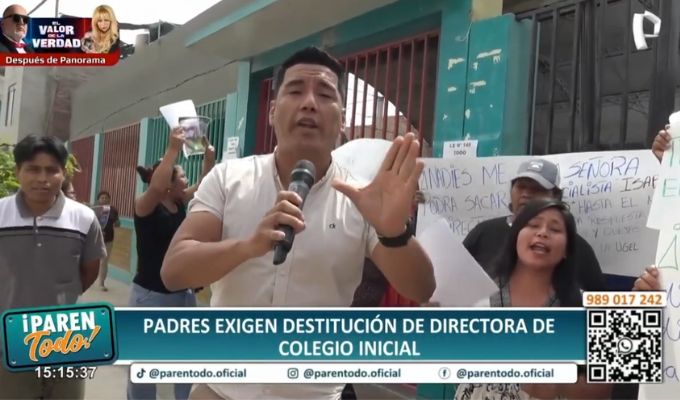 Directora de colegio en Ica es acusada de maltratar alumnos: Padres piden su destitución