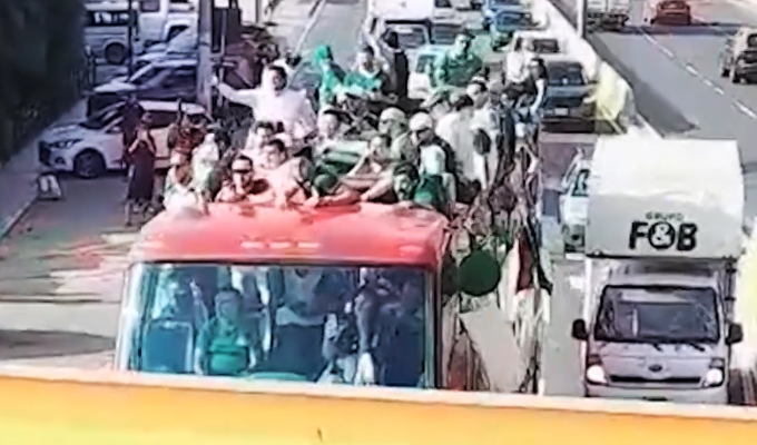 Aparecen nuevas imágenes de la trágica muerte del hincha de Palmeiras en Bus Turístico en Barranco