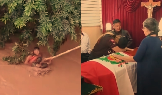 Chiclayo: dan último adiós a suboficial que murió ahogado al intentar rescatar a dos personas