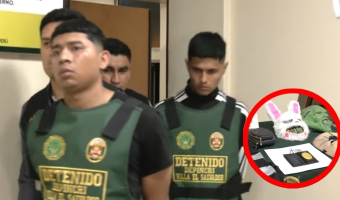 Detienen a cuatro personas por robo en VES: tenían en su poder placas y chalecos policiales falsificados