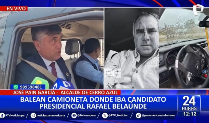 Alcalde de Cerro Azul tras atentado contra Rafael Belaúnde: "No le ha rosado ninguna bala"