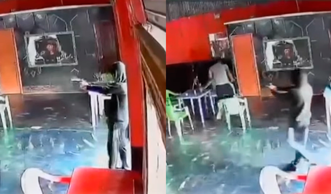 Satipo: cámaras registran violento asesinato de vigilante en local comercial