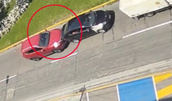 San Borja: sujeto choca vehículo e intenta atropellar a conductor por reclamarle