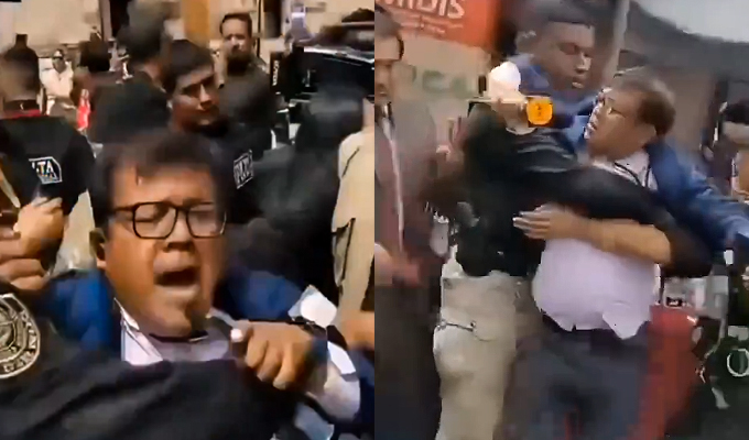 Periodista es agredido por seguridad de presidente José Jerí en Tacna