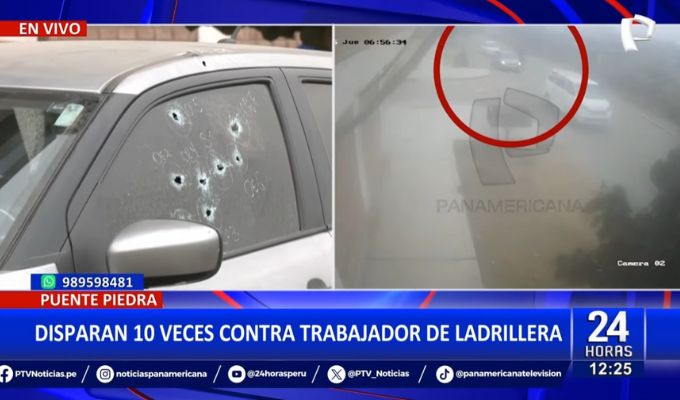 Puente Piedra: Disparan 10 veces contra trabajador de empresa ladrillera