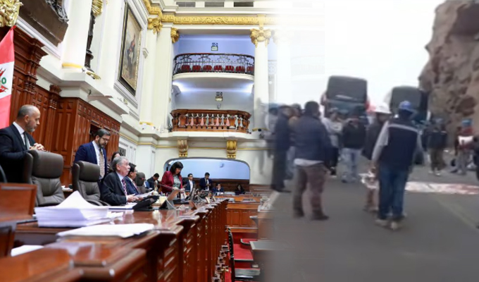 Congreso debate ampliación del Reinfo mientras mineros bloquean vías en Arequipa
