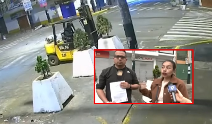 Mafias de parqueadores retiraron maceteros con montacarga: así operan en Gamarra