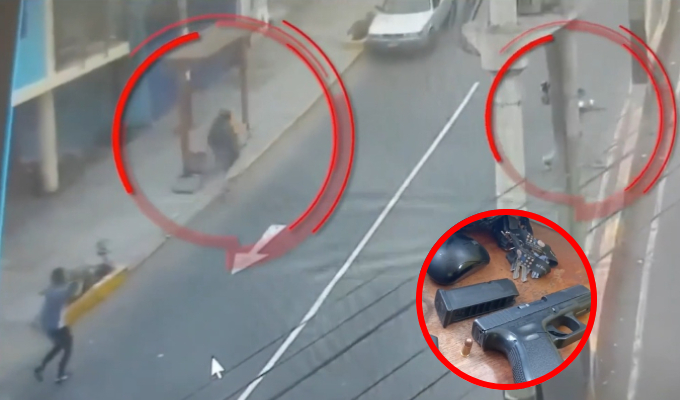 Caen dos sujetos por atacar a balazos a choferes de combi en Chorrillos: tenían armas y granadas