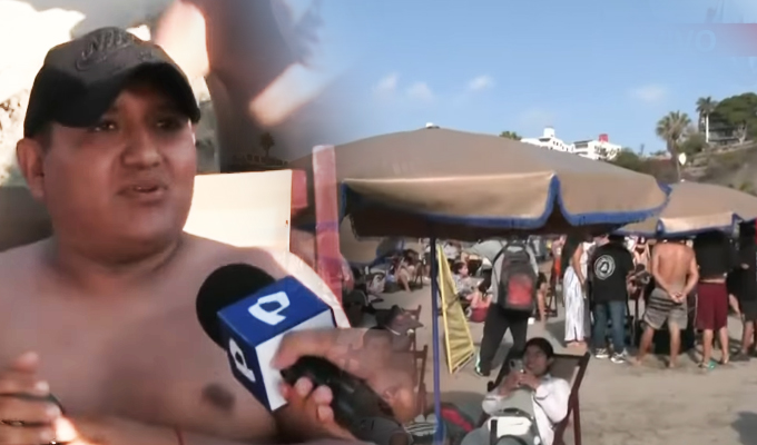 Por este fin de semana largo cientos de familias acuden a disfrutar de las playas de Lima