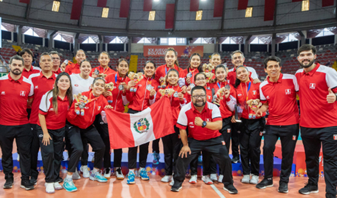 Perú logra la medalla de plata en vóley femenino de los Juegos Bolivarianos 2025