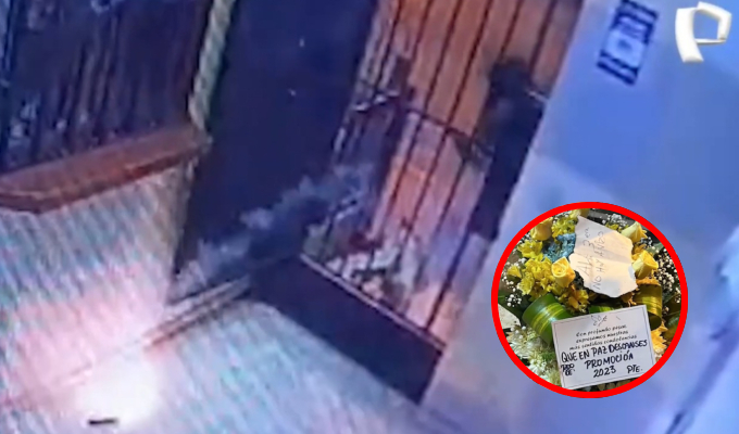 Detonan artefacto explosivo y dejan corona fúnebre en hostal de VES