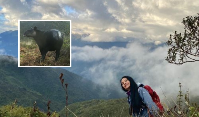 ¡Orgullo! Peruana Vania Tejeda compite por premio mundial por salvar al tapir andino