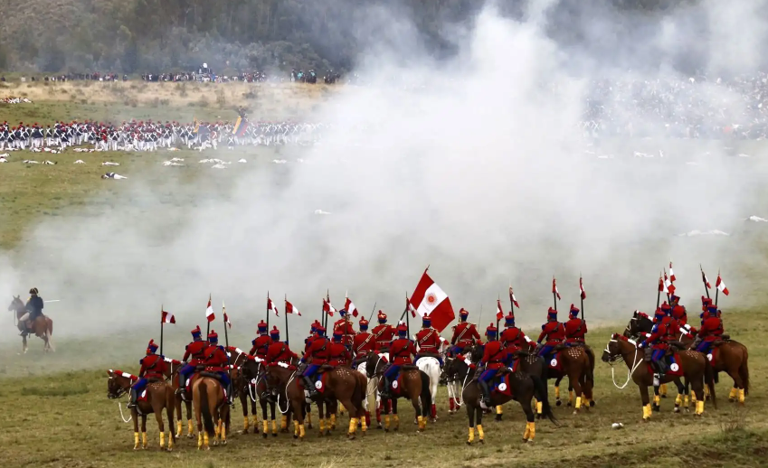 Así se vivió la escenificación de la Batalla de Ayacucho en su 201° aniversario