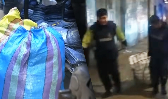 Banda de ladrones roba cinco fardos de tela a empresarios de Gamarra en La Victoria