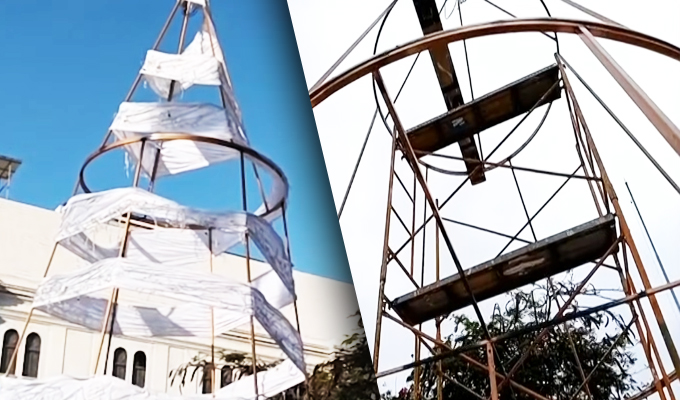 Chiclayanos indignados por Árbol de Navidad sin adornos ni luces en Plaza de Armas